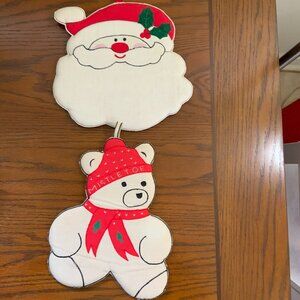 Vintage Puffy CHRISTMAS WALL DECOR